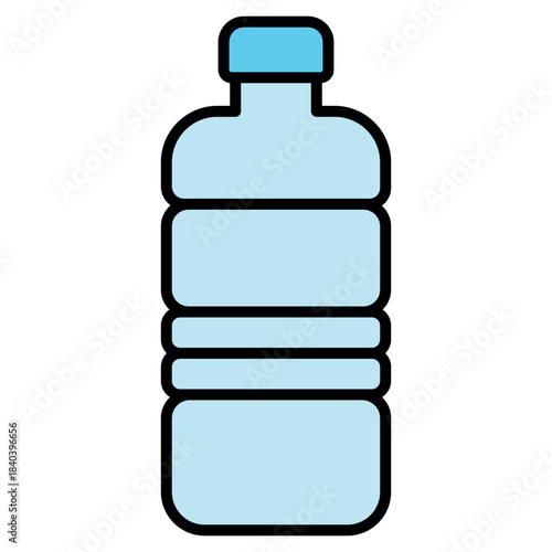 Water Bottle Icon Template – Clean Hydration Symbol