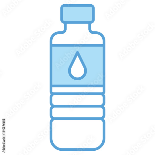 Water Bottle Icon Template – Clean Hydration Symbol
