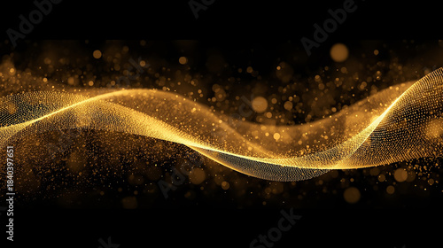 Golden Celebration Glow – Luxury New Year Abstract Background