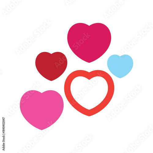 valentine heart love logo