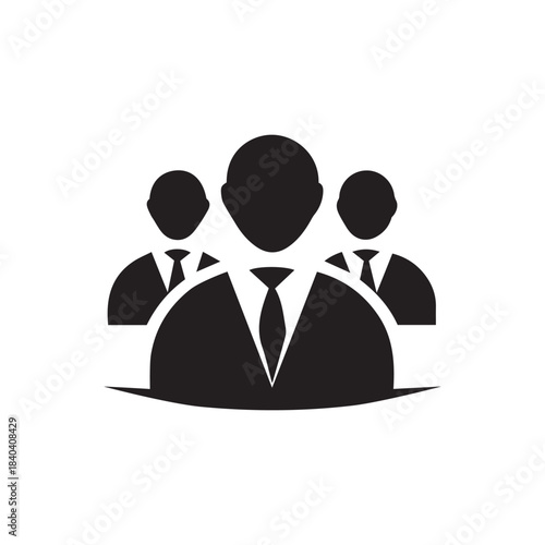 Corporate Team Leadership Silhouette