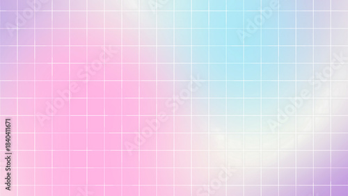 Unicorn Pastel Soft Grid Gradient Background