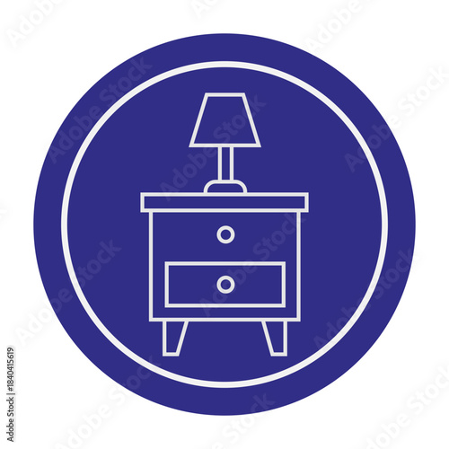 Nightstand Bedside Table Icon