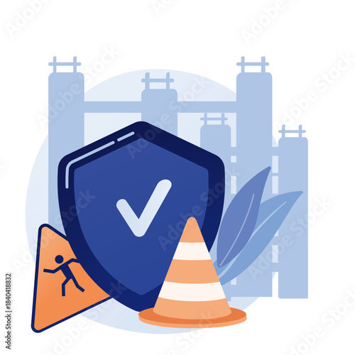 Employee health abstract concept vector illustration set. Emotional burnout, occupational health, workplace safety, overload, injury prevention, labor condition, working environment abstract metaphor.