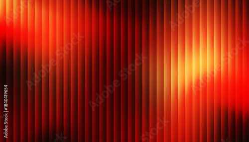 Red Abstract fractal glass vector background with sunset gradient. Bright fiery glow,vivid summer glow, warm energy lines, Melting effect , geometric texture, vibrant decorative illustration