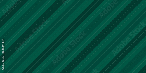 Dark Abstract Green Argyle Vector Pattern. Christmas Background. Golf Textile Print. Green Diamonds with Gold Accent Lines simple abstract