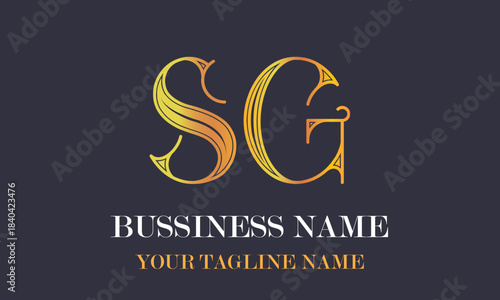 SG S sg initial logo | initial based abstract modern minimal creative logo, vector template image. luxury logotype logo, real estate homie logo. typography logo. initials logo