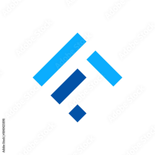 F roof real estate minimal logo design