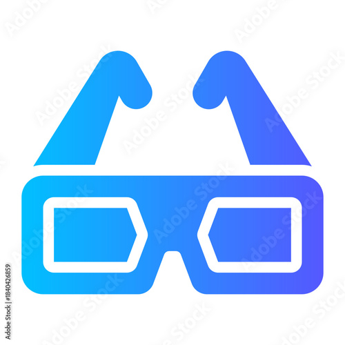glasses gradient icon