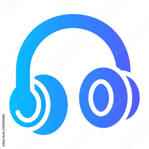 headphones gradient icon