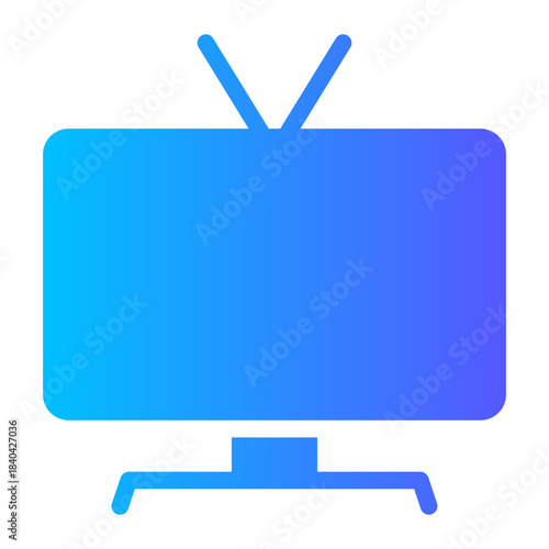 smart tv gradient icon