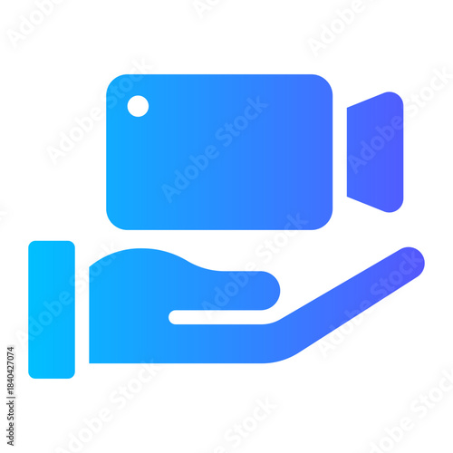 video recoder gradient icon
