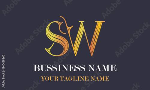 SW S sw initial logo | initial based abstract modern minimal creative logo, vector template image. luxury logotype logo, real estate homie logo. typography logo. initials logo