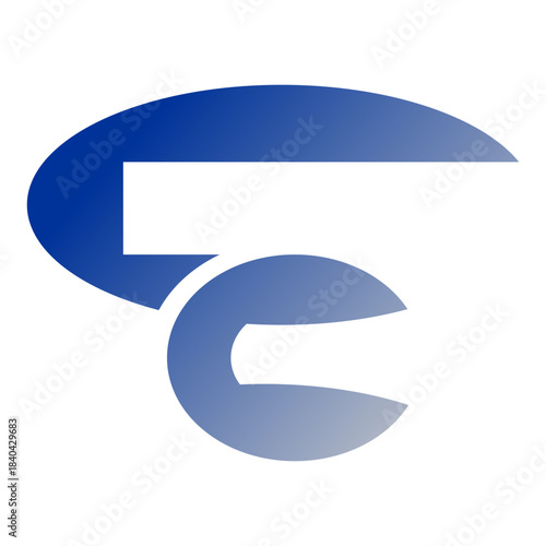 blue and white arrow