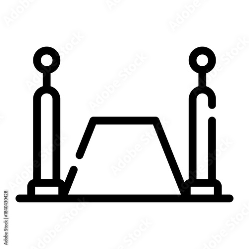 red carpet line icon