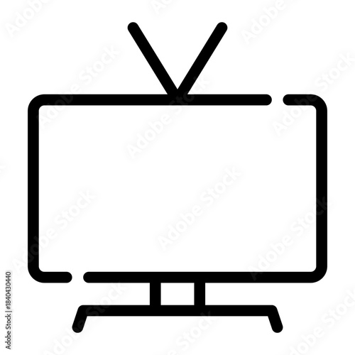 smart tv line icon