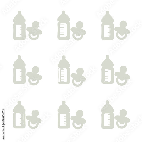 Recycling Bin Icon Set – Colorful Waste Sorting Trash Vector Collection