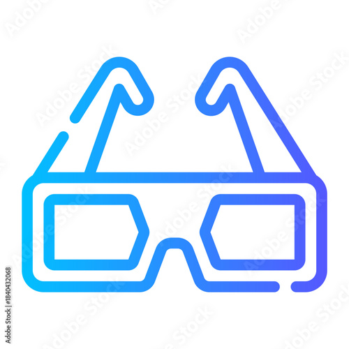 glasses gradient icon