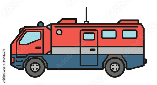 Durable emergency response vehicle ready for critical rescue missions