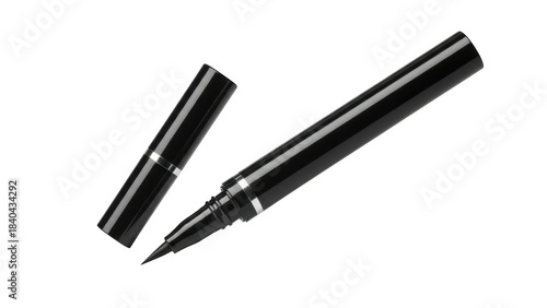 Black Liquid Eyeliner Pen With Cap Off makeup cosmetic