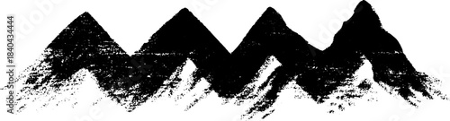 Abstract black and white zigzag line design for modern art and decor