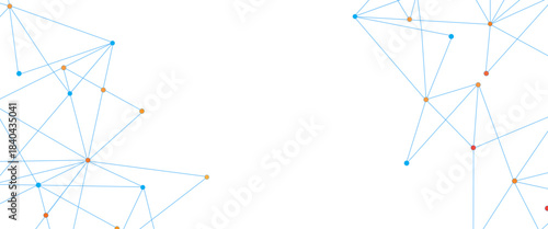 Vector technology pattern geometric digital web or neural network background