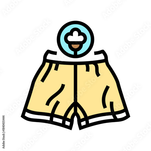 wear breathable fabrics like cotton color icon vector illustration