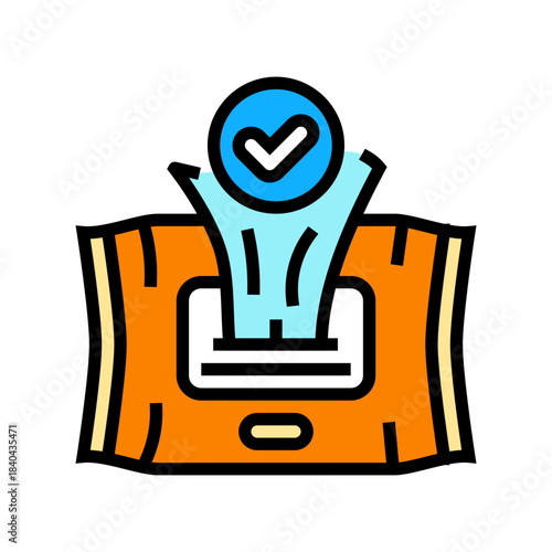 use intimate wipes color icon vector illustration