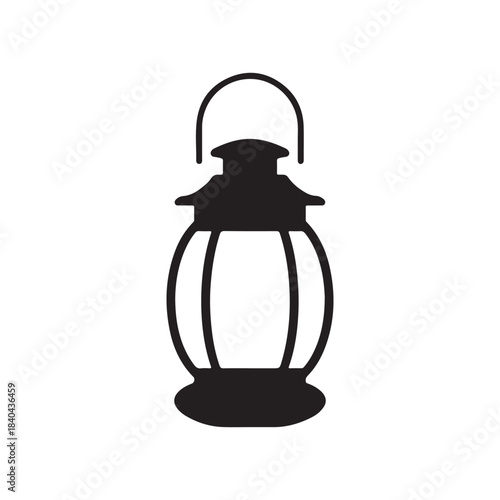 old oil lamp .vector eps 10
