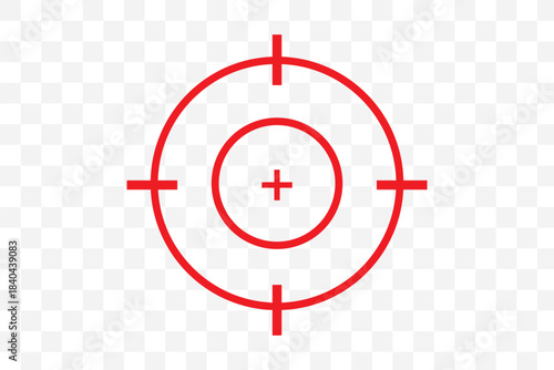 Target icon. Goal icon set. Isolated aim vector set. Line target icon. Dart line sign. Aim sign.