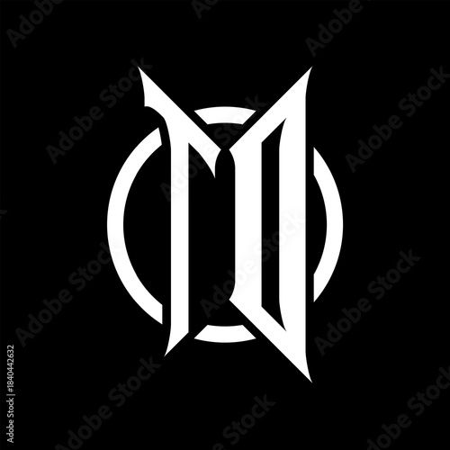 TD Monogram Logo on Black Background