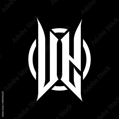UY Monogram Logo on Black Background