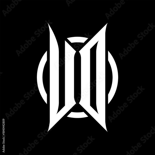 UD Monogram Logo on Black Background