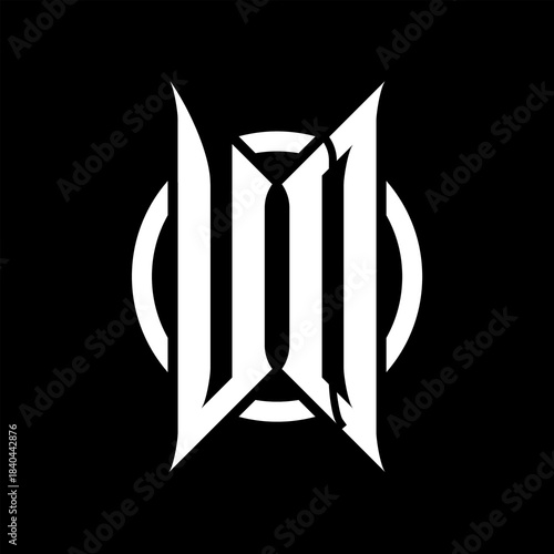 UO Monogram Logo on Black Background
