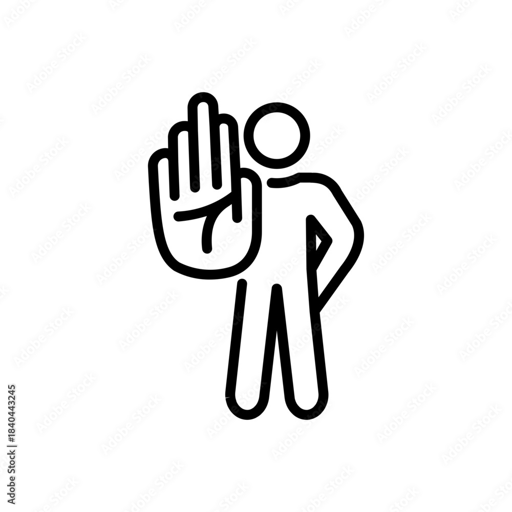 Fototapeta premium Comprehensive Prevention Crisis Management Icon