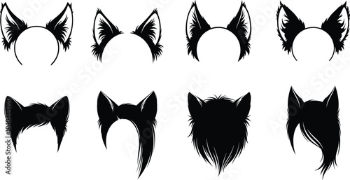 Flat Vector Collection of Sheep, Featuring a Lamb, an Adult Ewe (Female Sheep), a Ram (Male Sheep) with Horns, and a Woolly Sheep, Ideal for Farm, Livestock, and Animal Graphics.