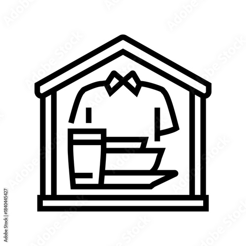 basic needs line icon vector illustration