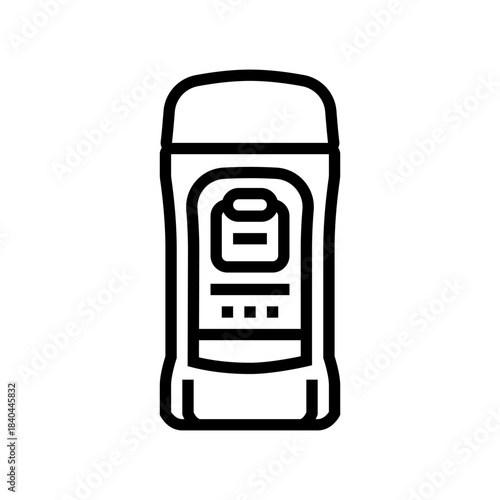 apply deodorant to underarms line icon vector illustration