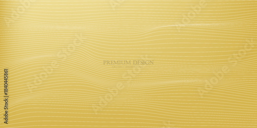 Contemporary technology cover design. Gold background with geometric pattern, and gold (guilloche curve). Premium gold vector technology background for business templates, digital certificates