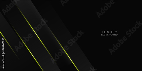 A black background with thin lines that curve diagonally to the right and left. These lines are gold and white, with brilliant shine and gradients, creating a luxurious feel.
