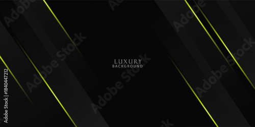 A black background with thin lines that curve diagonally to the right and left. These lines are gold and white, with brilliant shine and gradients, creating a luxurious feel.