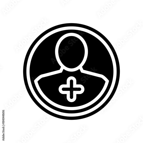 referral glyph icon vector illustration