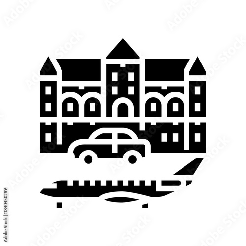 luxury spending glyph icon vector illustration