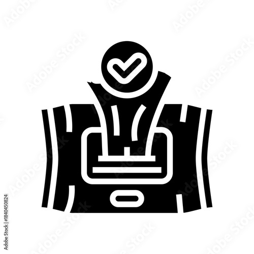 use intimate wipes glyph icon vector illustration