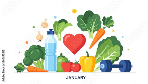 Cultivate a vibrant healthy lifestyle this January with essential nutrition, regular exercise, and overall well-being for a fresh start