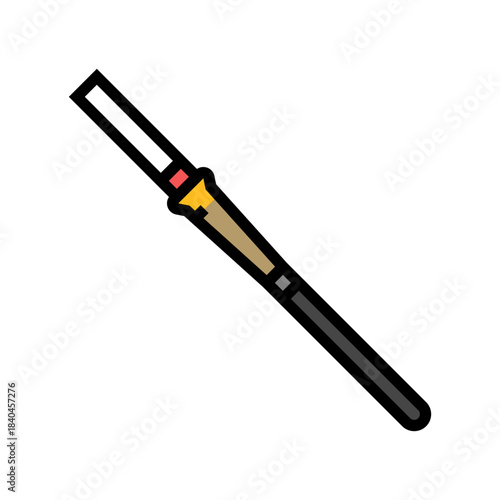 cigarette a holder color icon vector illustration
