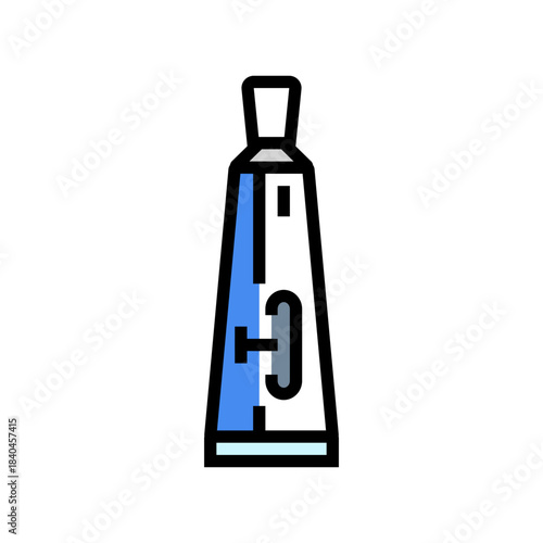 testosterone gel tube color icon vector illustration