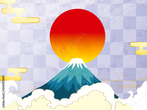 馬, 年賀状, 和風, 和柄, 新年, 動物, クリスマス, うま, ベクター, イラスト,