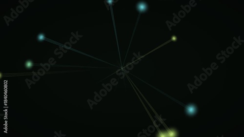 Abstract network visualization reveals interconnected data points