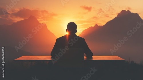 A leader making impactful decisions while seated at a large conference table.